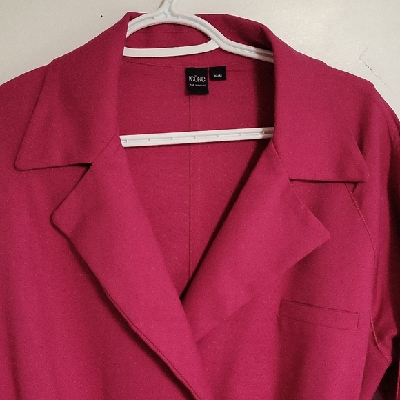 Icone by Simon's women's belted blazer medium pink. - Picture 3 of 11